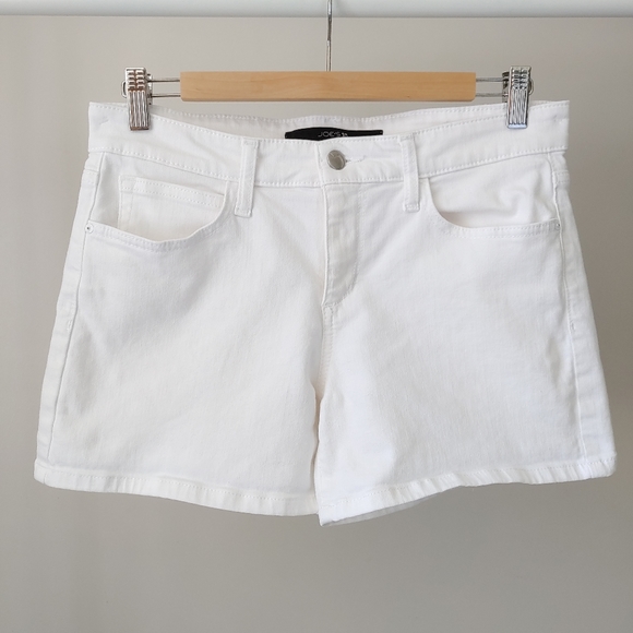 Joe's Jeans White Rolled Denim Shorts Jenny Size 27 - Picture 4 of 15